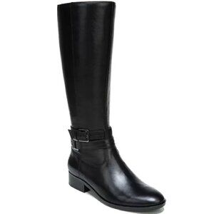 Naturalizer Reid womens leather block heel knee-high boots (WIDE CALF)